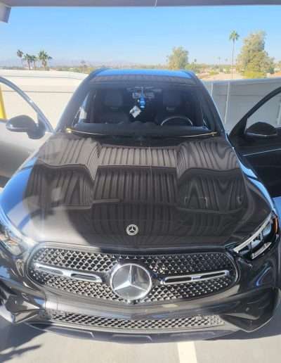 Black Mercedes Car Windshield Replacement